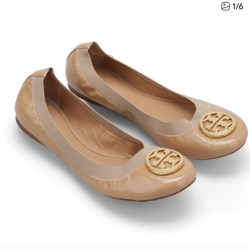 Tory Burch Caroline Patent Leather Ballet Flats